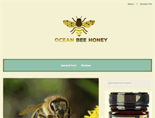 Tablet Screenshot of oceanbeehoney.com